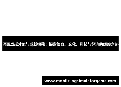 巴西卓越才能与成就揭秘：探索体育、文化、科技与经济的辉煌之路