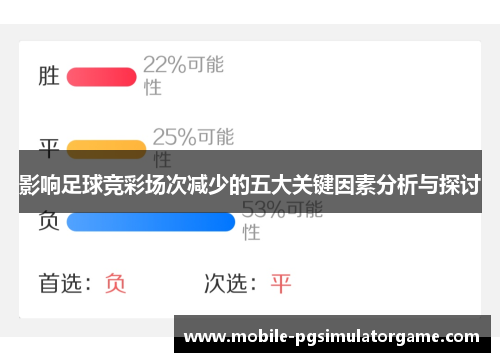 影响足球竞彩场次减少的五大关键因素分析与探讨